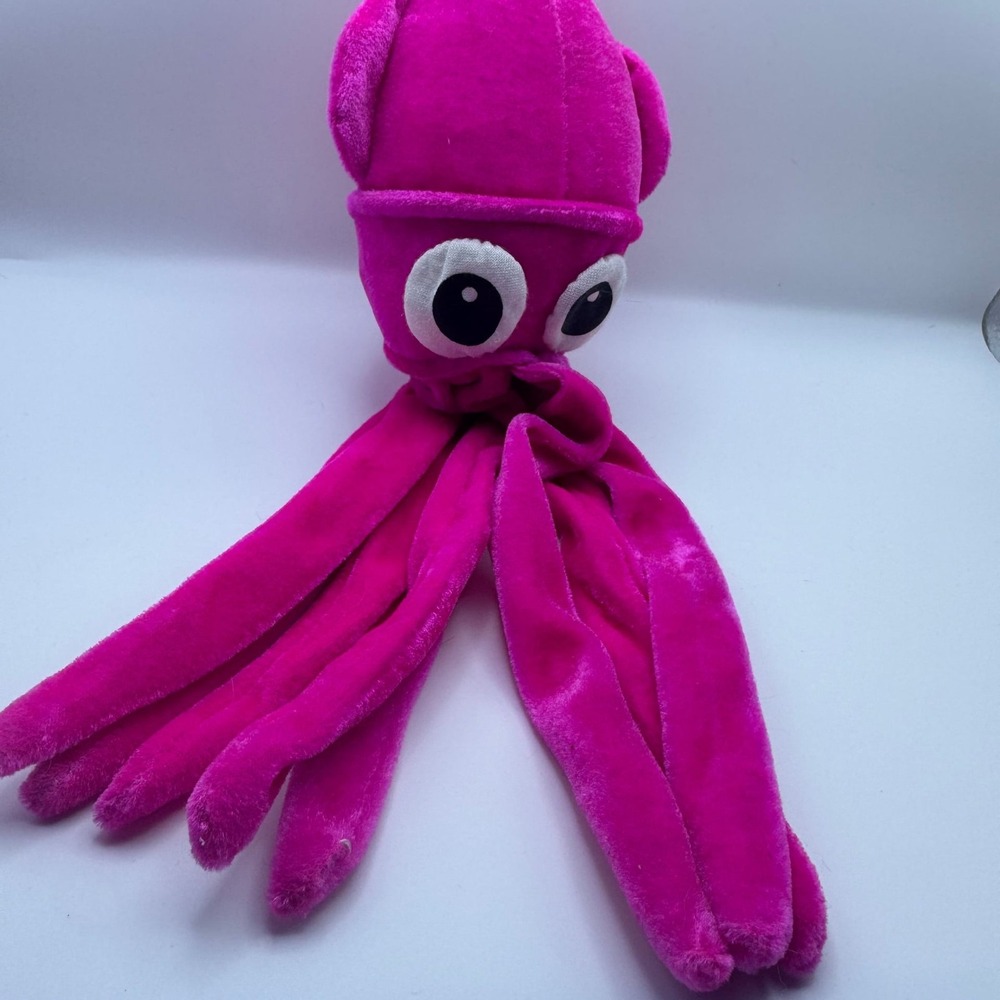 Pink Octopus Plush Stuffed Pet Toy